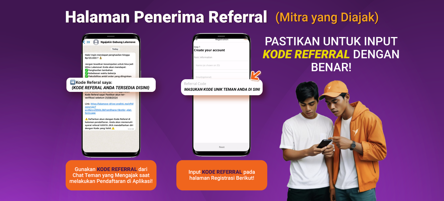 Halaman Penerima Referral