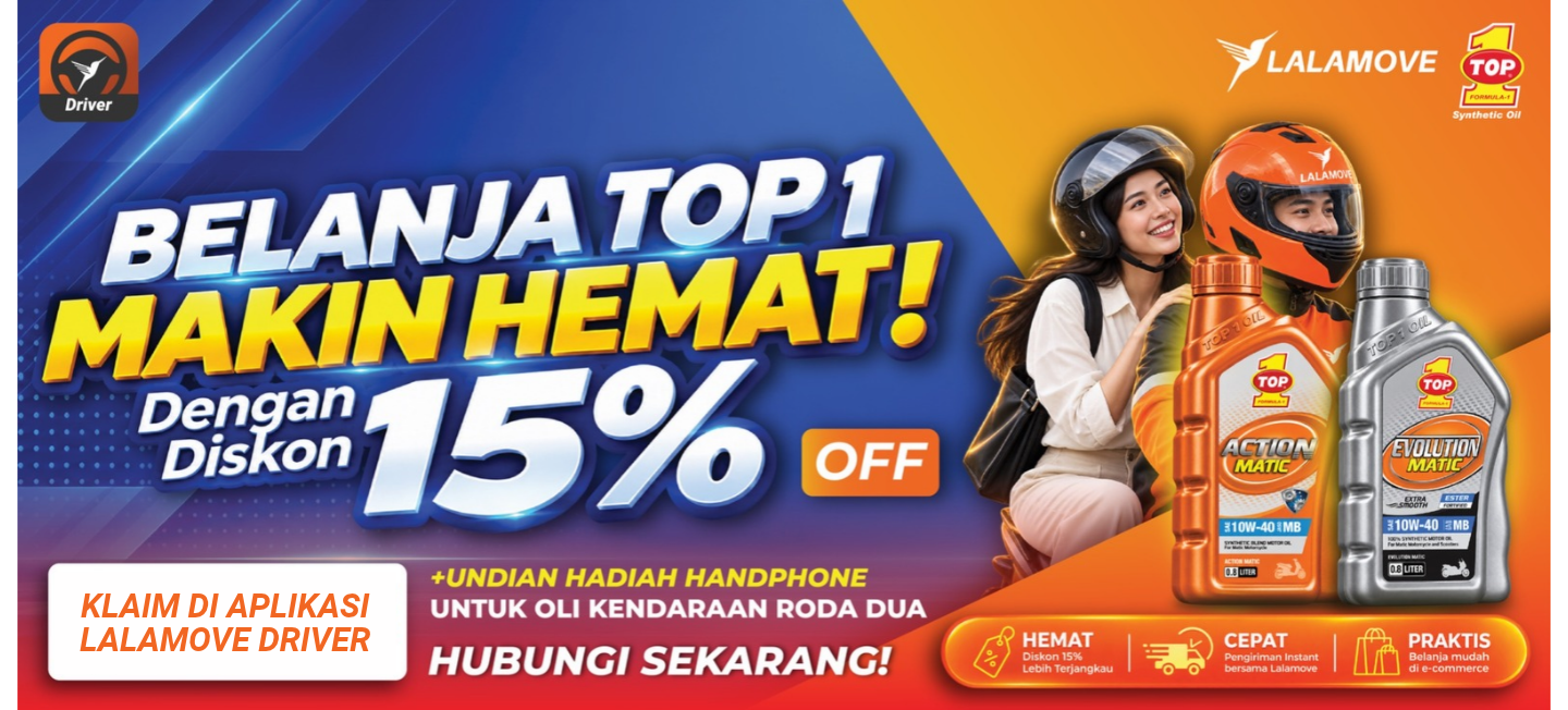 Diskon TOP 1 Driver