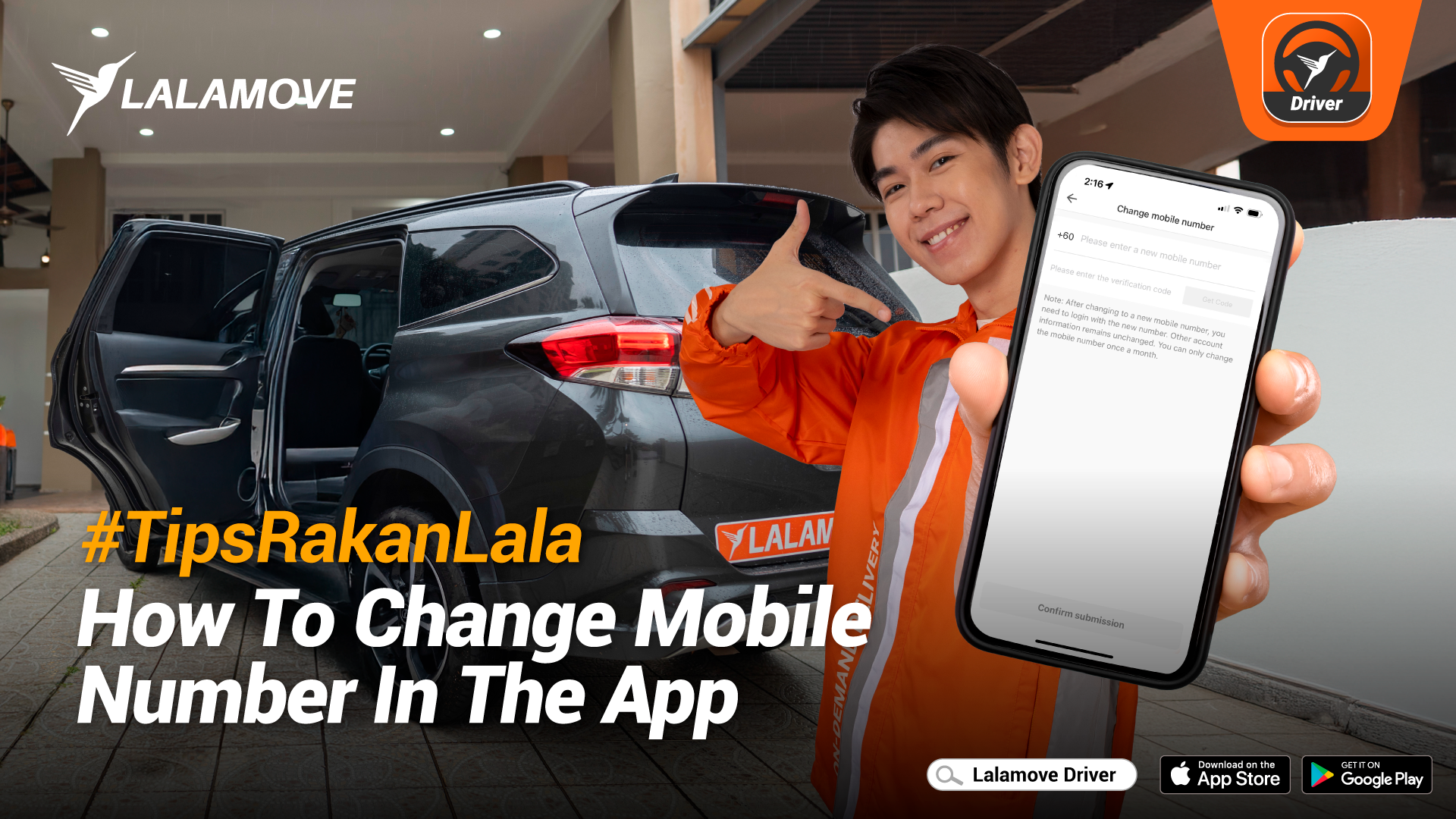 How To Change Mobile Number In The Lalamove Driver App