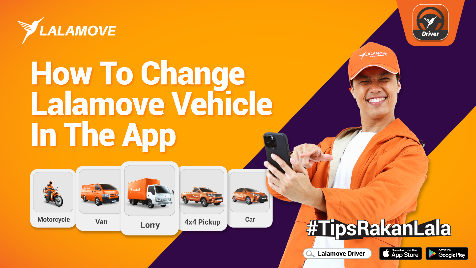 How To Change Vehicle In The Lalamove Driver App-1
