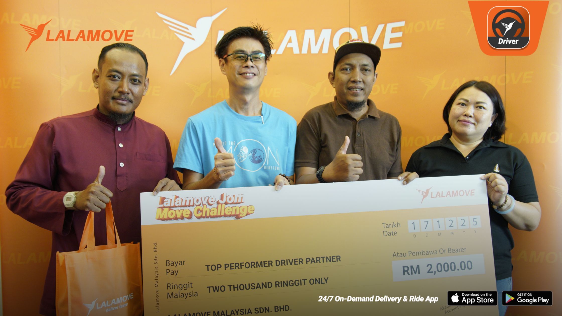 Jom Kenali 4 Pemenang Lalamove Jom Move Challenge