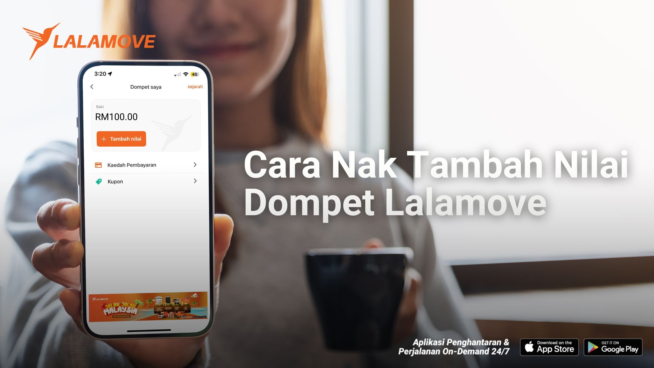 Nak Tambah Nilai Dompet Lalamove Dalam App Ini Cara-Caranya!-1